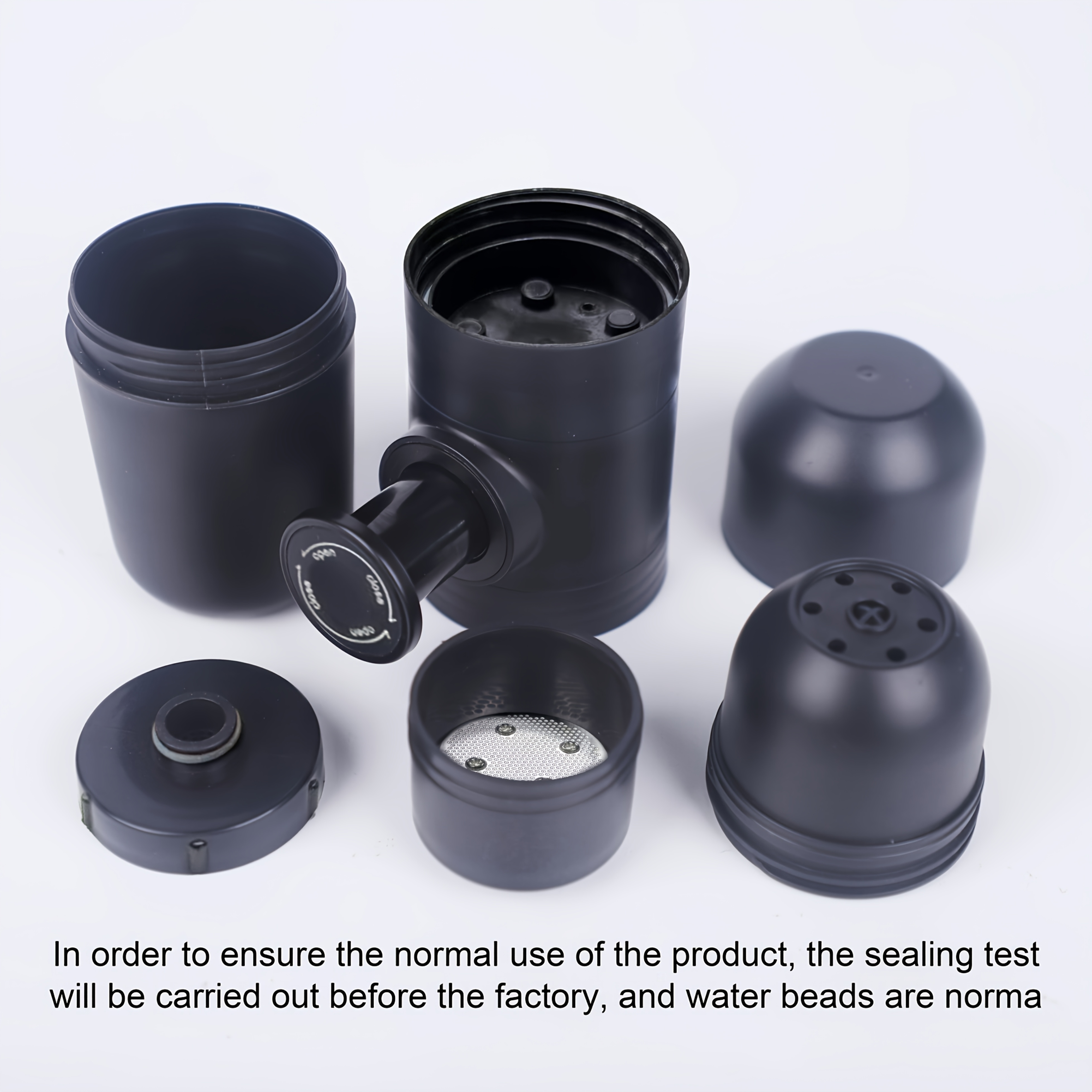 Image of Compact Manual Espresso Maker - Portable Travel Coffee Machine, Compatible With Original Capsules & More, Perfect For Halloween, Christmas, Thanksgiving (black)