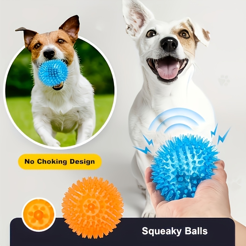 2pcs Squeaky Dog Toys in Random Colors