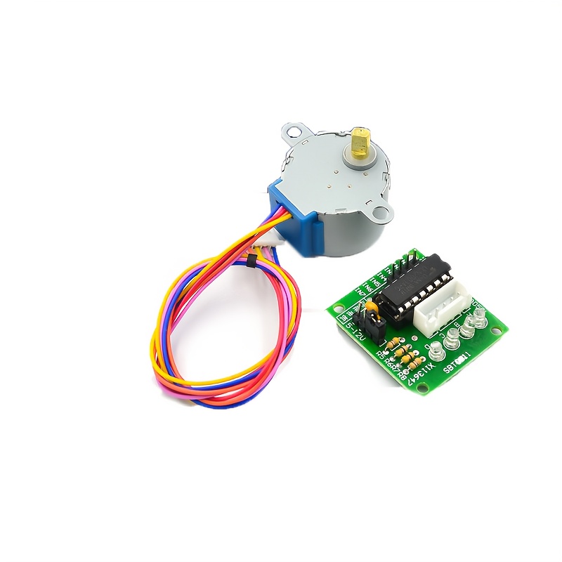 TEMU 1set Uln2003 Stepper 5v Stepper Motor Stepper Motor Set Of 5v Stepper Motor+uln2003 Driver Board Compatible With Arduino