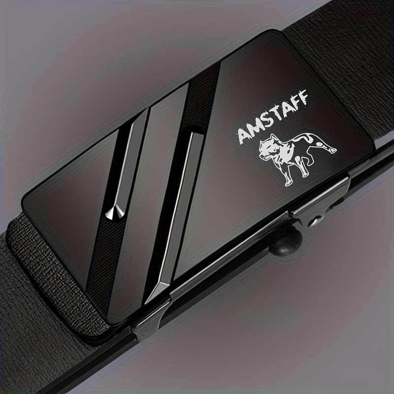 Image of Men's Black Automatic Belt Set, Automatic Logo Design, Fashionable , Suitable For Husband And Boyfriend' And Office Wear, With Jeans And Suits, Versatile For Business And Casual