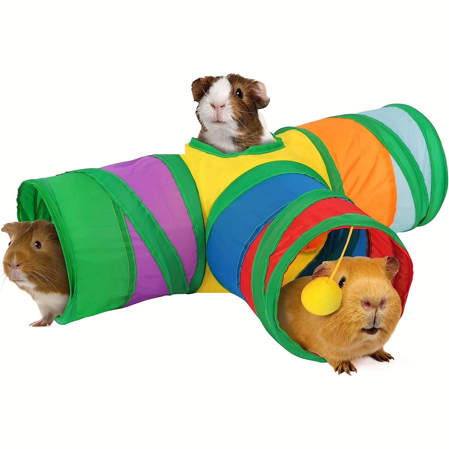 

[top-] 3-way Collapsible & Set Interactive For Guinea Pigs - Fun Pet Accessory