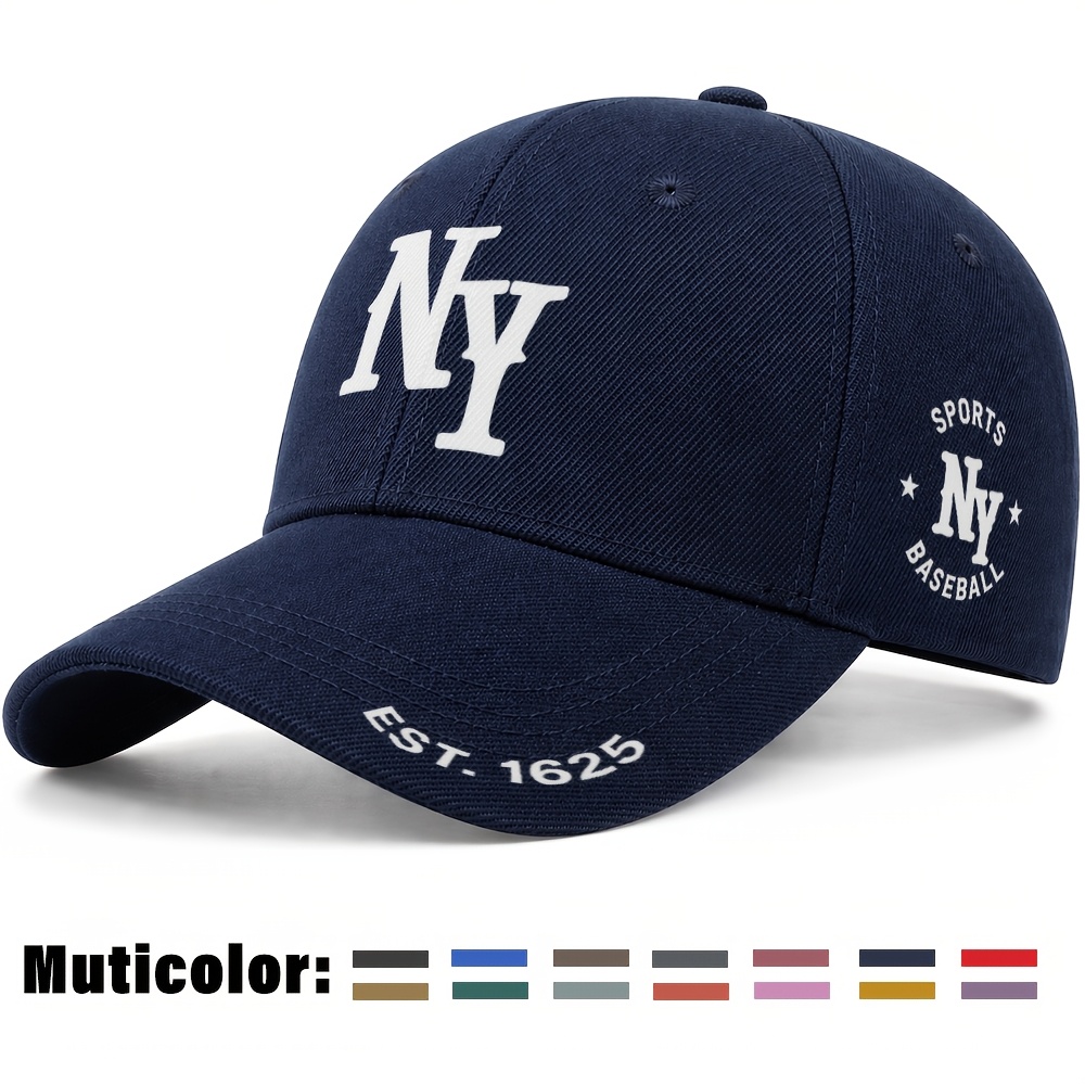 TEMU Unisex Baseball - Adjustable Closure, Lightweight And Breathable- Multi-panel With A Rounded Brim, Suitable For Outdoor Sports, Daily Wear, ,