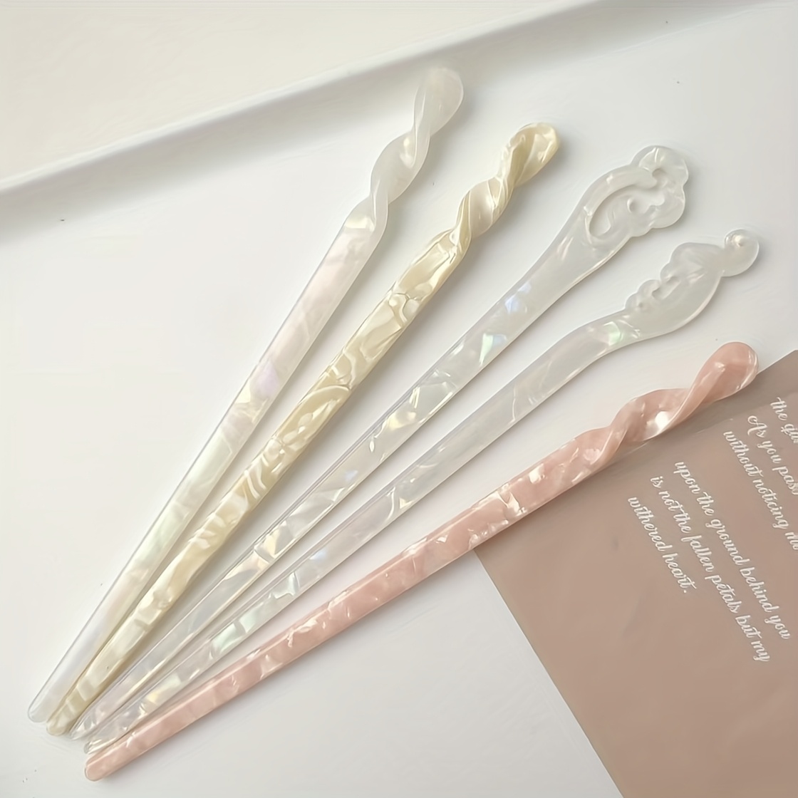Image of 5pcs Fashion Plastic Hair Stickers For Women Party Hair Additions