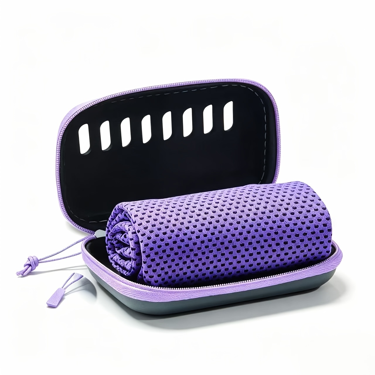 TEMU 1 toalla deportiva de secado rápido a frío, opcional en , con de almacenamiento EVC - , portátil, lavable a máquina, adecuada para camping,