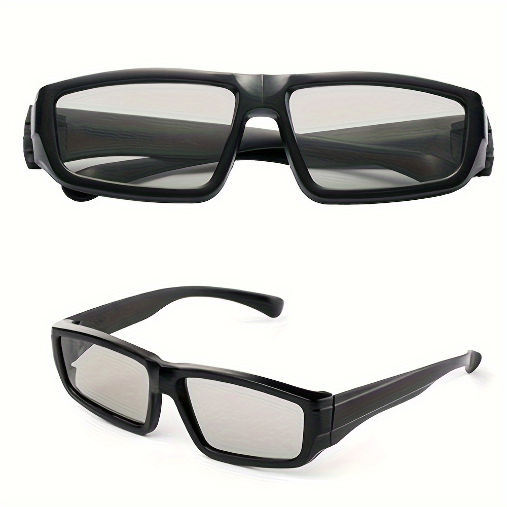 

3pcs/6pcs Adult Glasses, Popular 3d Cinema/movie/tv Glasses With Clip On Short Sight Glasses, For Short-sighted People