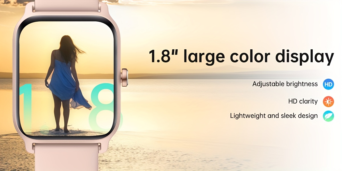 mothers day gift   womens smart watch mens wireless calling 1 8 inch hd touchscreen fitness   100 sports   built in alexa smartwatch suitable for iphone and   Product details 11