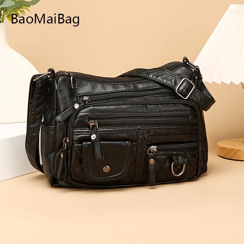 TEMU A Multi-pocket Bag Perfect For Holidays And Birthdays, This Easy And Versatile Shoulder Crossbody Bag Is Ideal For Valentine's Day, Shopping,