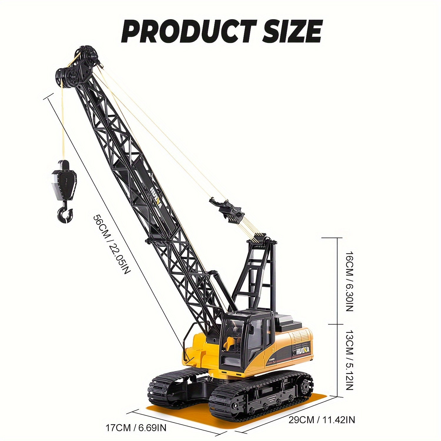 remote control construction toys 15 channel electric alloy crane truck with heavy metal hook 1 14 scale remote control lifting construction truck with lights gifts details 3