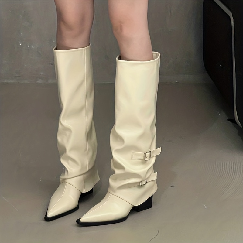 TEMU Women's Long Boots High Boots Knee-high Boots Knee-length Boots Flat Boots Heel Boots Stretch Boots Side Zip Boots Side Gore Boots Boots With