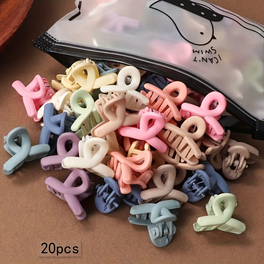 20pcs Hair Clips - Candy Color, Women' Design | Fashionable And Durable Plastic Hair Accessories