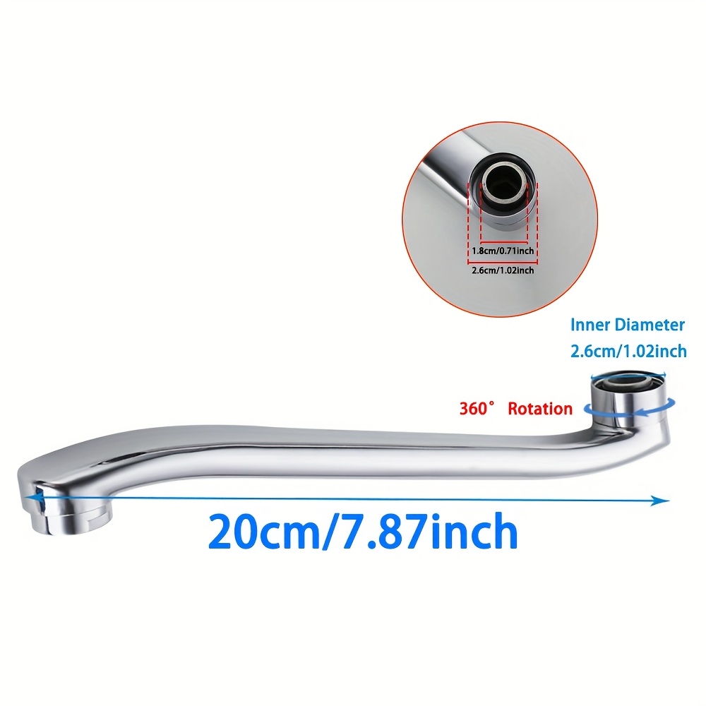 Image of Stainless Steel Sink Faucet Extension Tube Kitchen And Bathroom Sink S-elbow Extension Tube Bathroom Kitchen Faucet Extension Accessories Repair Accessories Kitchen Accessories Bathroom Accessories