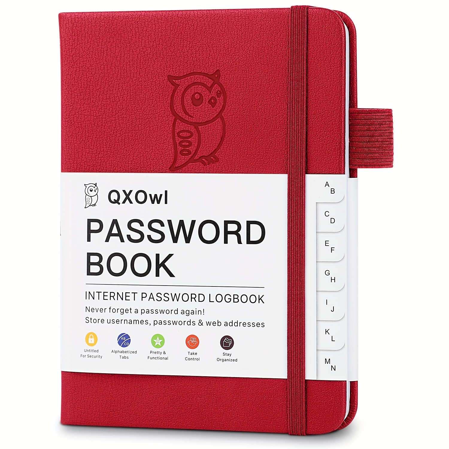 TEMU A6 Password With Tabs - Hardcover Internet Password Organizer, Management, And Personal - For Seniors And Convenient Size