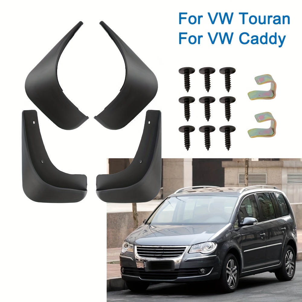 

4-piece Abs Mud Flaps & Splash Guards Set For Vw Touran Caddy - Durable Car Fender Protection, Easy Installation With Screws, Prevents Mud & Debris Build-up