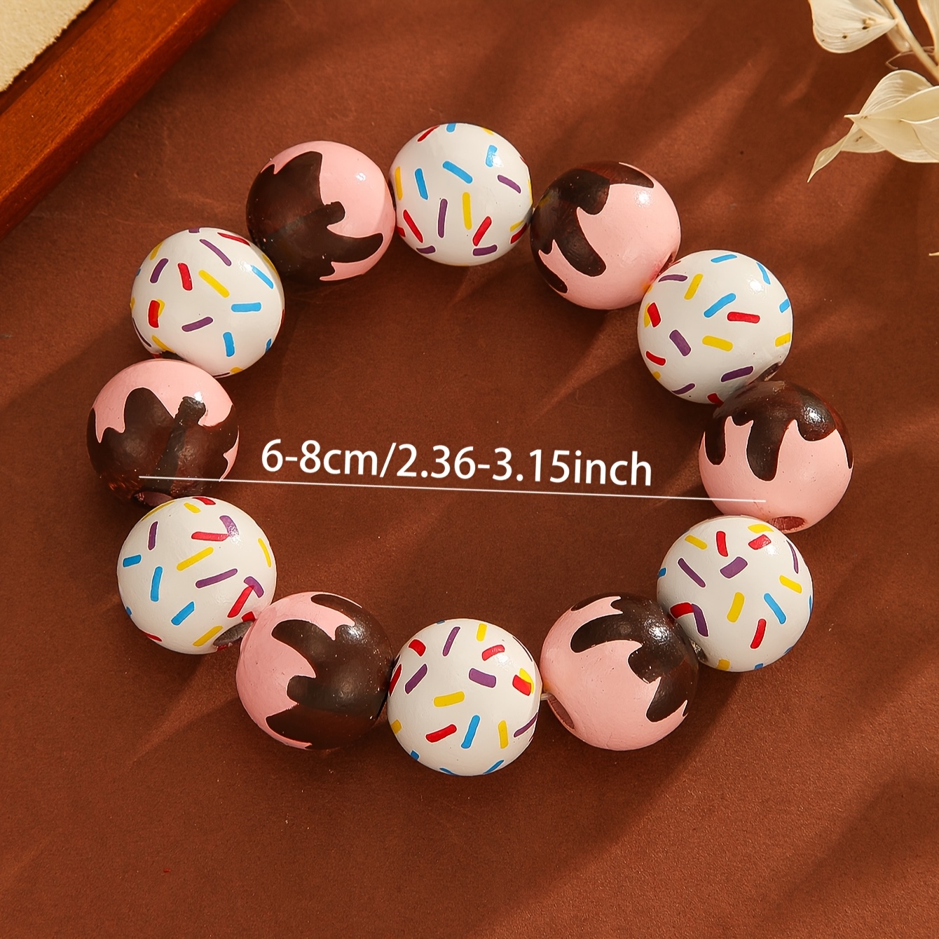 Y2K Candy Colored Macaron Bead Bracelet