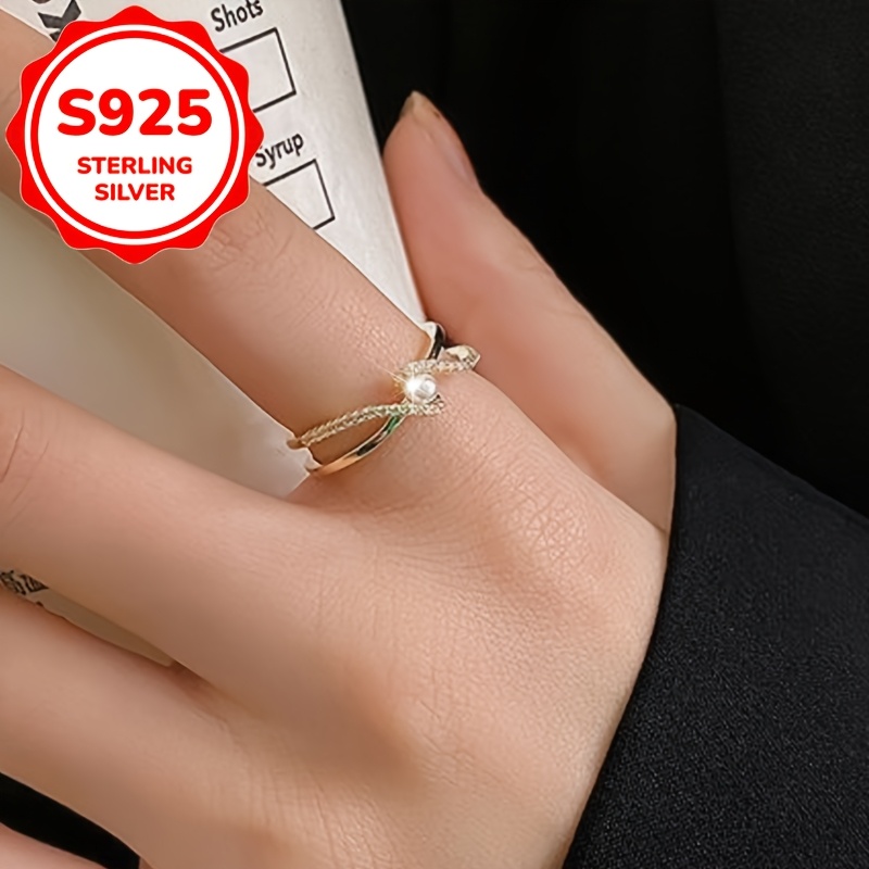 Women's Elegant Vintage Diamond-Shaped Zirconia Ring, Gift for Her