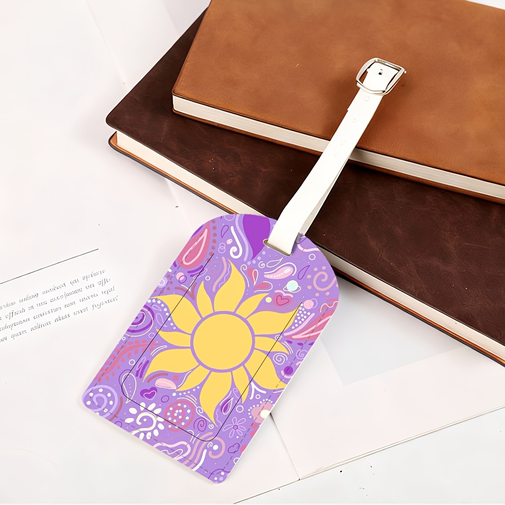 TEMU 1pc Lightweight Pu Travel Luggage Tag, Ideal For Suitcases, Backpacks, Gym Bags, Luggage Identification, And Boarding Passes - A Must-have For