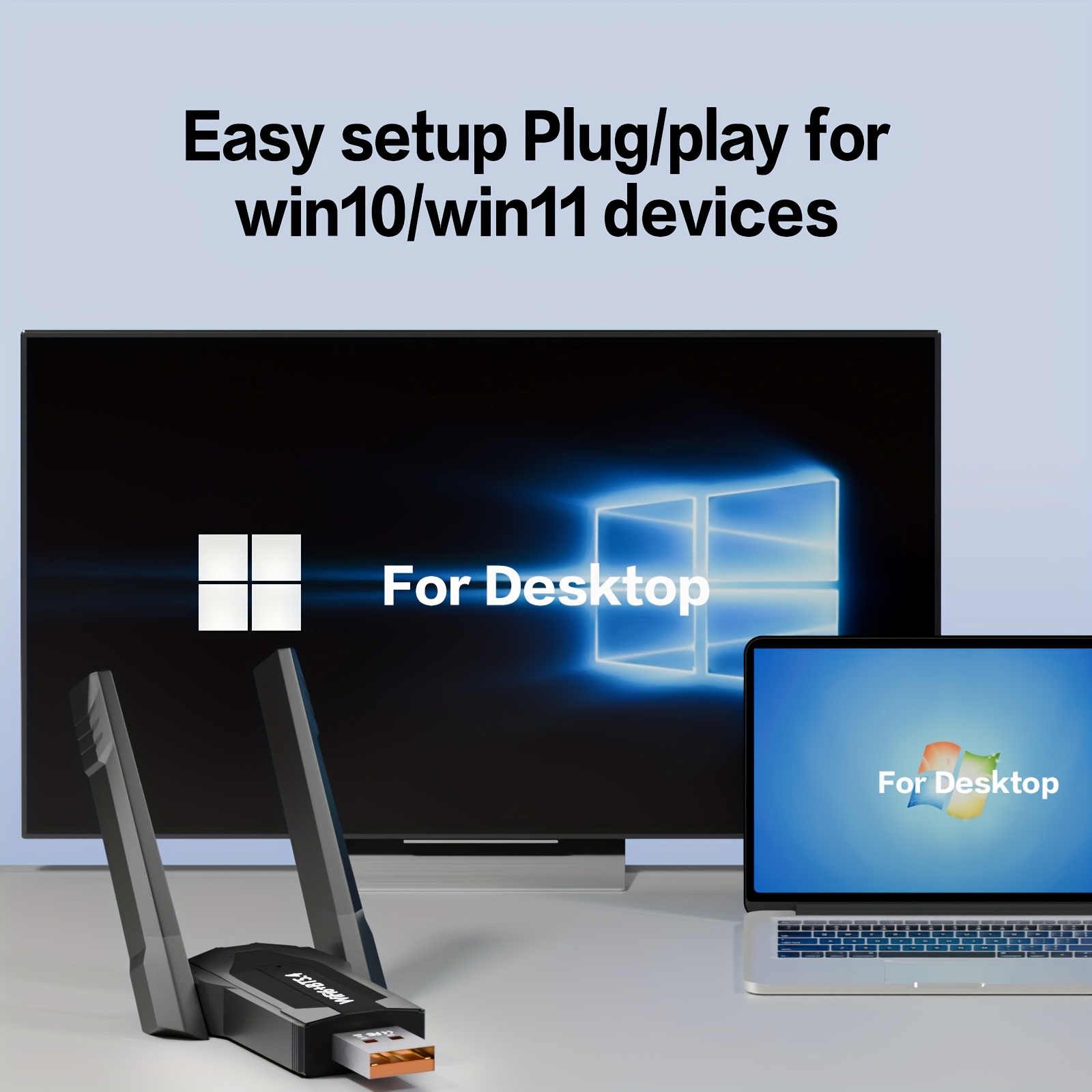 adaptador sin varillas mini pc escritorio adaptador wifi usb