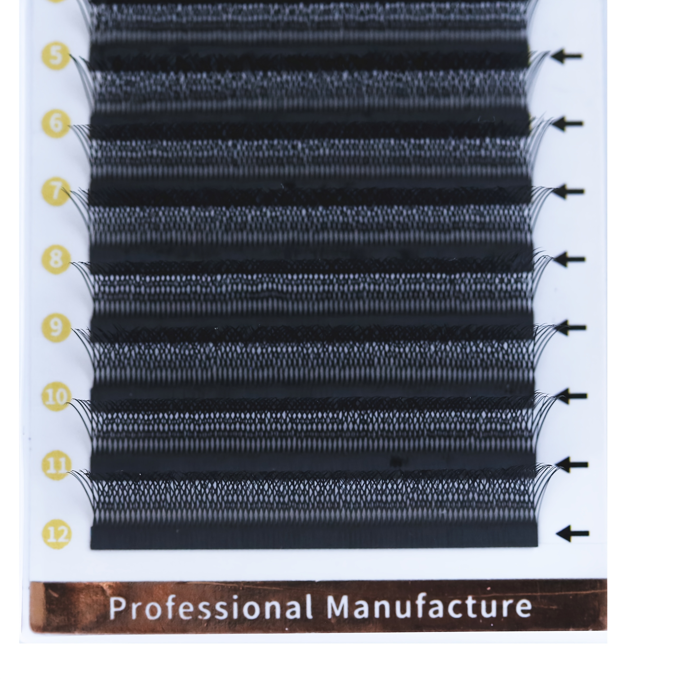 Luxurious Brazilian 6dw False Eyelashes - Natural Look, Mixed Lengths 8-15mm, C/d , 0.07mm Thickness For Extensions