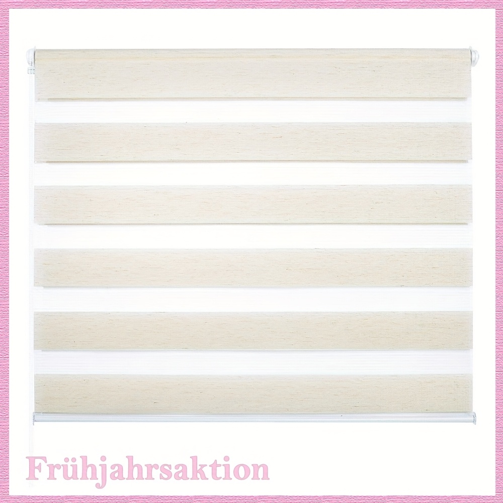 E-shop ., Moderner Wind, Rollgardine , Kein Bohren, Buchenholzmaserung Farbe, Einfache Installation, Doppellehrgardine, UV-Schutz, Verdunkelungsgardine
