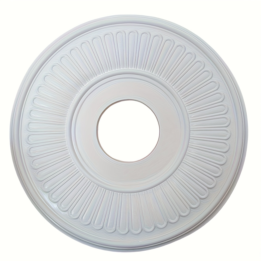 2 Pieces Pu Ceiling Medallion Decorative Ceiling Fan Medallion Round | INDIA