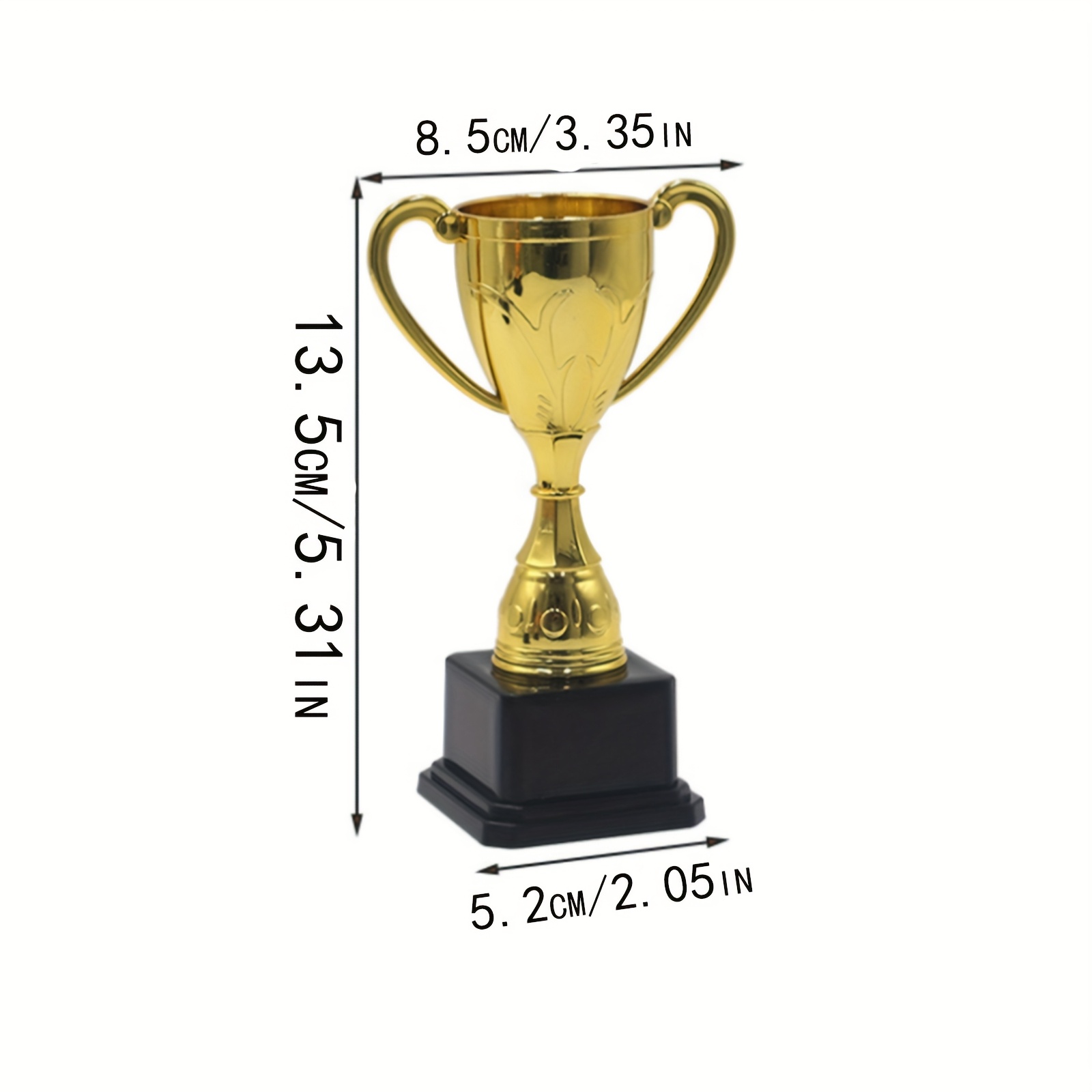 6pcs Large Mini Venus Trophies, Plastic Trophies - 5.31 Inches (Approx. 13.5 Cm) Trophies - Perfect for Party Favors, Awards, And Sports Competitions, Mini Star-Shaped Grand PrizesOpen in new tab.