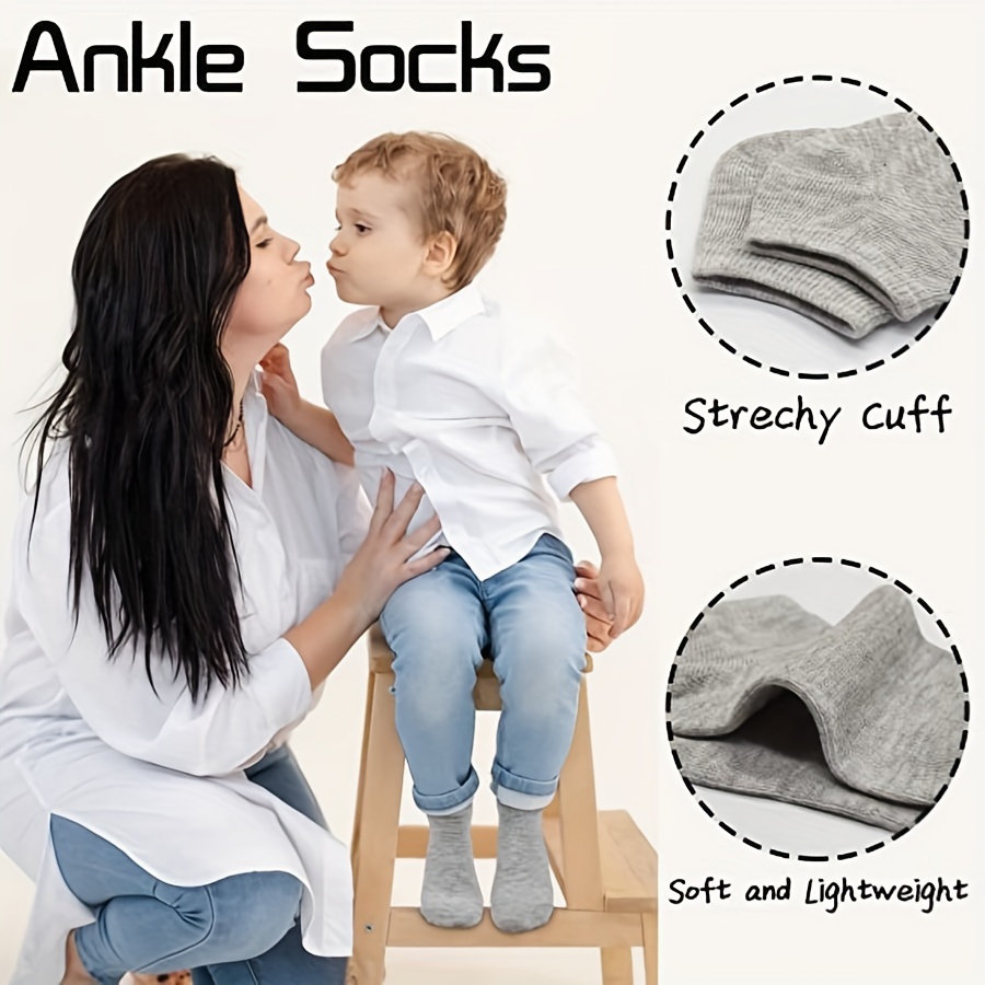 25 Pairs Girls Kids Ankle Socks, Breathable Comfy Low Cut Boat Socks For  Toddlers Children