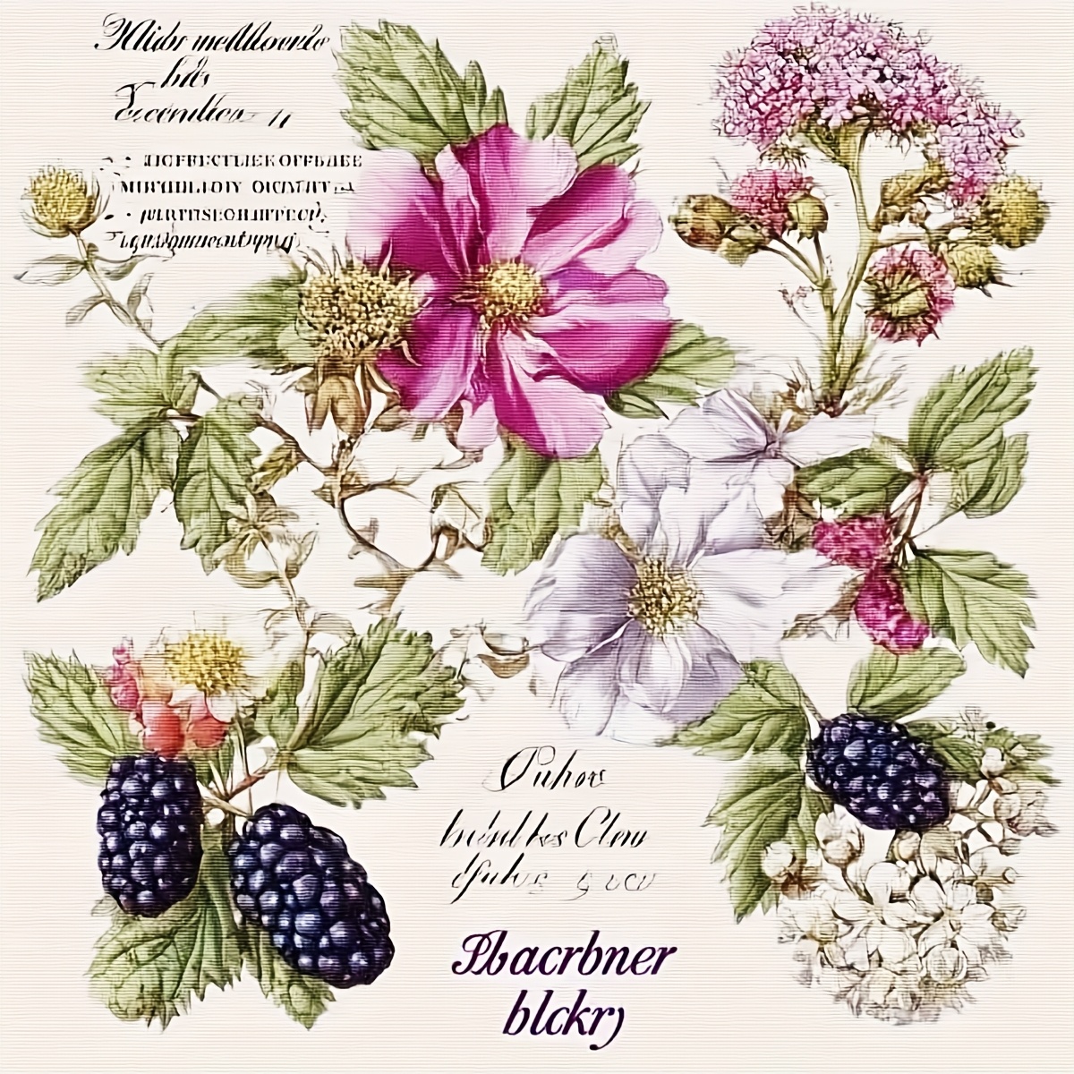 TEMU ZUOANLF 1 Ensemble de Point de Croix pour Adultes 40X40Cm/15.7X15.7In, Planche de Fleurs Décorative Facile pour Cadeaux de Fêtes et Décoration