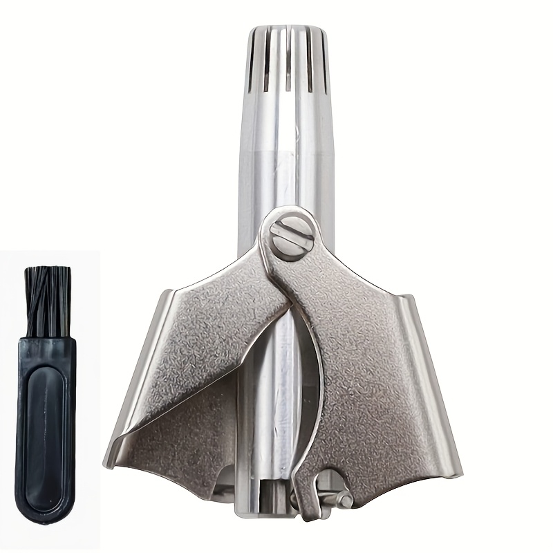 Image of Nose Hair Trimmer Manual For Men Women Stainless Steel, High Quality Small Round Head Nose Hair Trimmer, No Battery Washable Nose Ear Hair Cutter