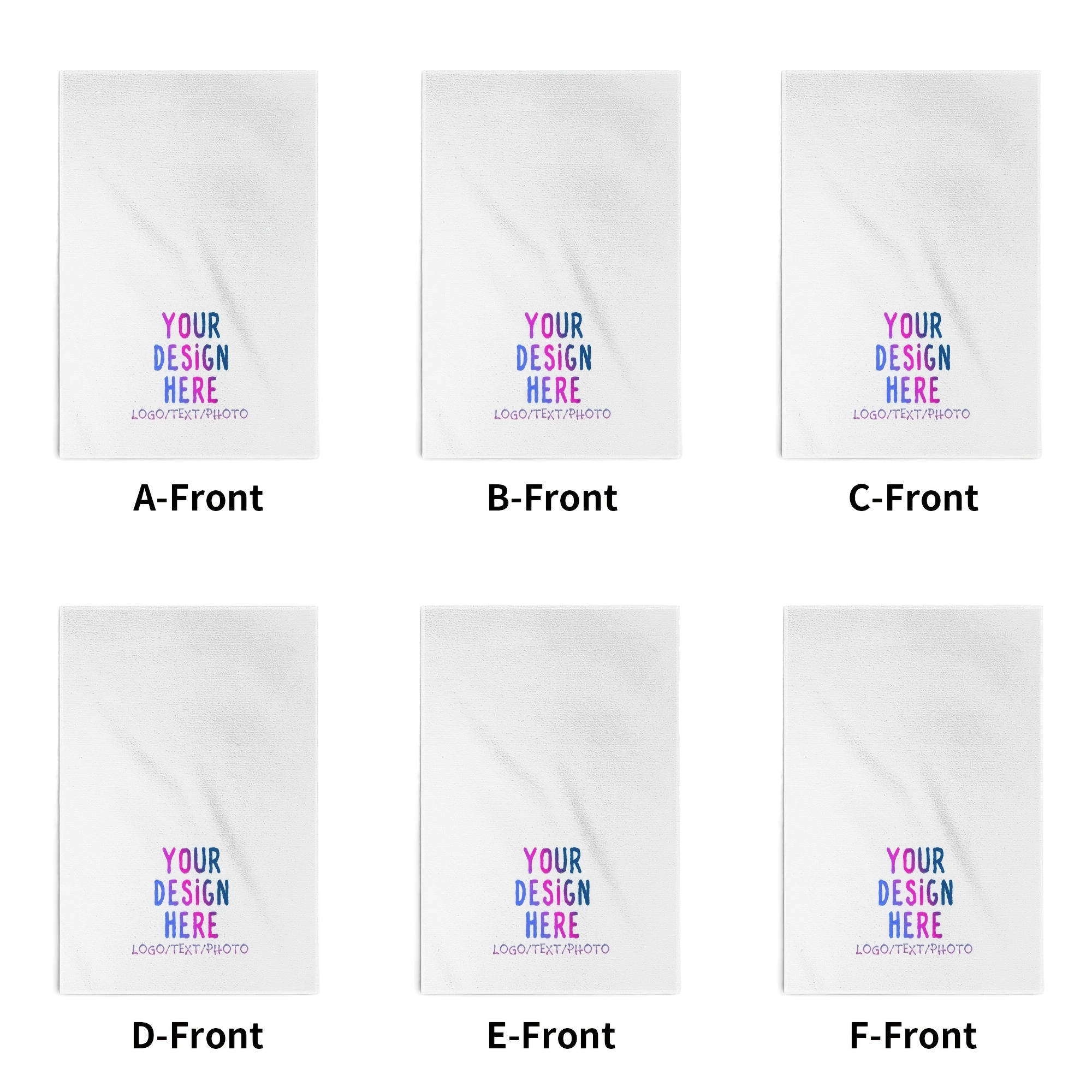 TEMU Piatto 2D, 6 pz Asciugamani per Personalizzati , Strofinacci da Cucina/Panni per /Salviette Rettangolari ad Assorbenza, Asciugamani da Cucina -