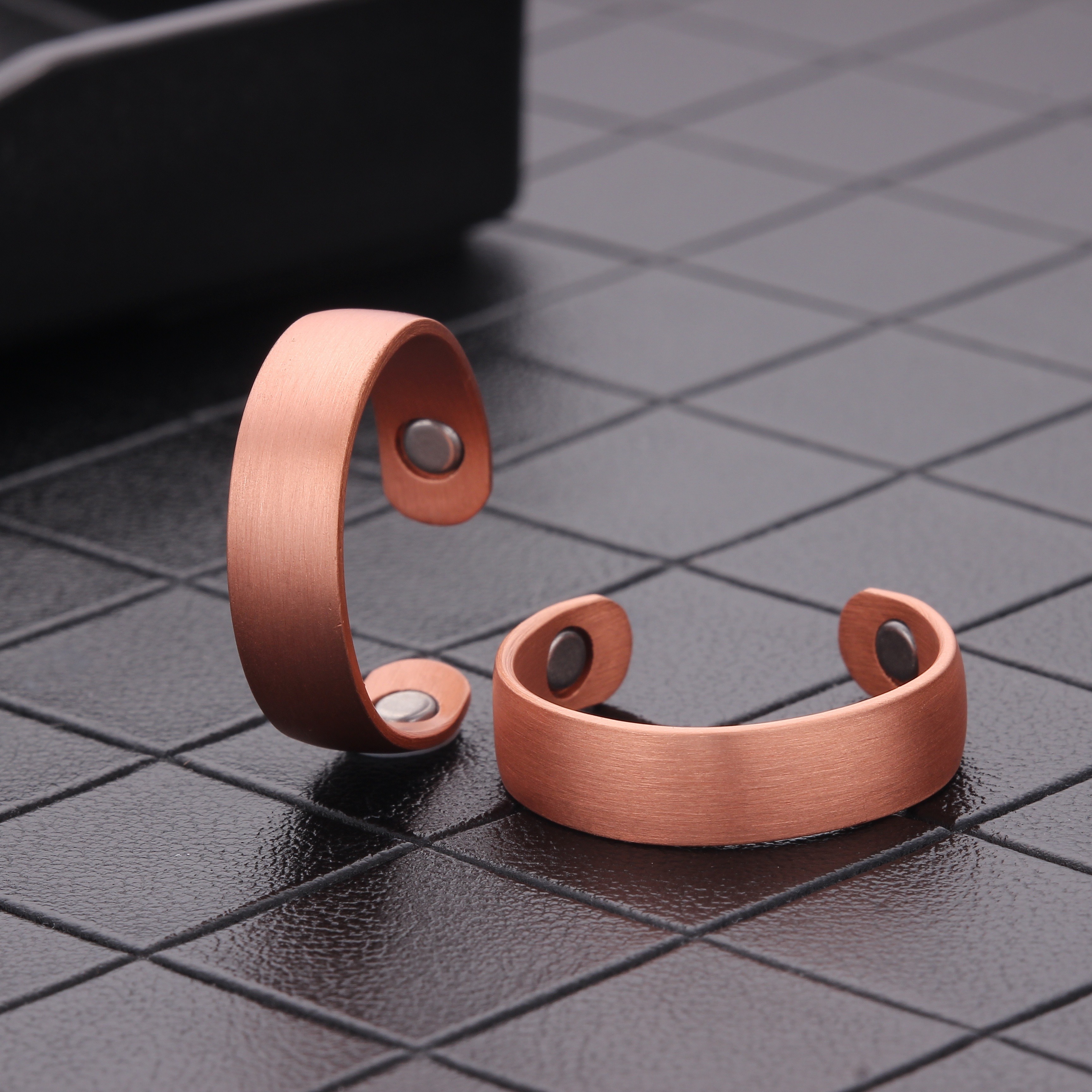 Elegant Adjustable Copper Magnetic Ring, Ideal Gift