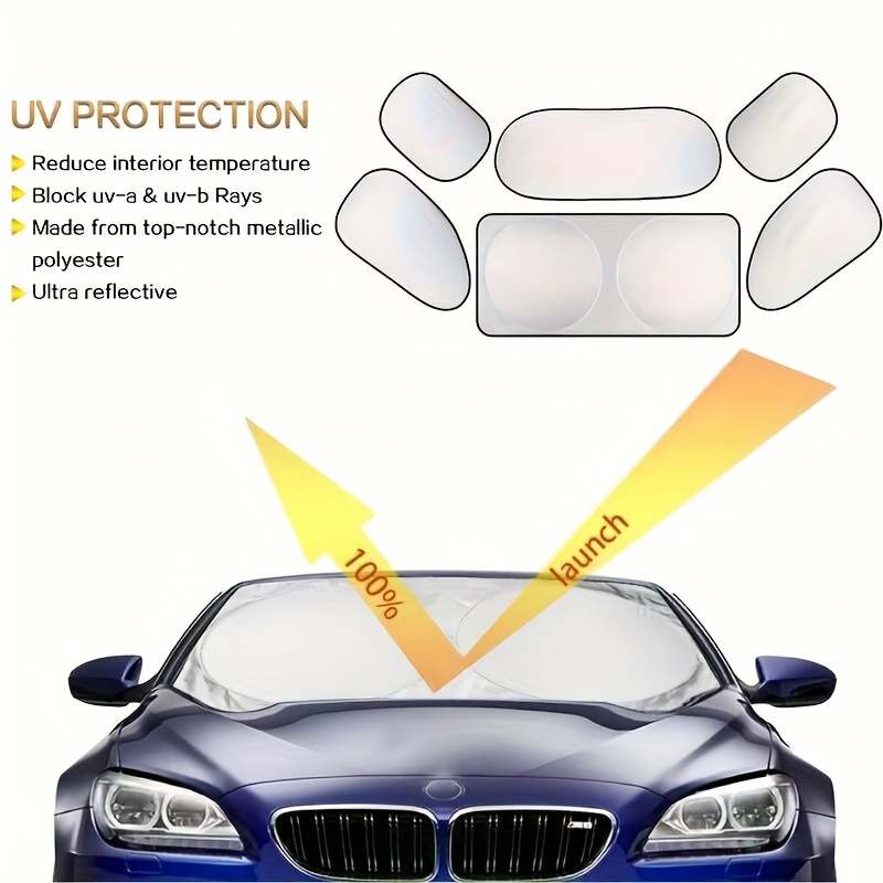 Windshield SunShade Visor Foldable UV Heat Block FOR BMW 3 Series LI 14-20
