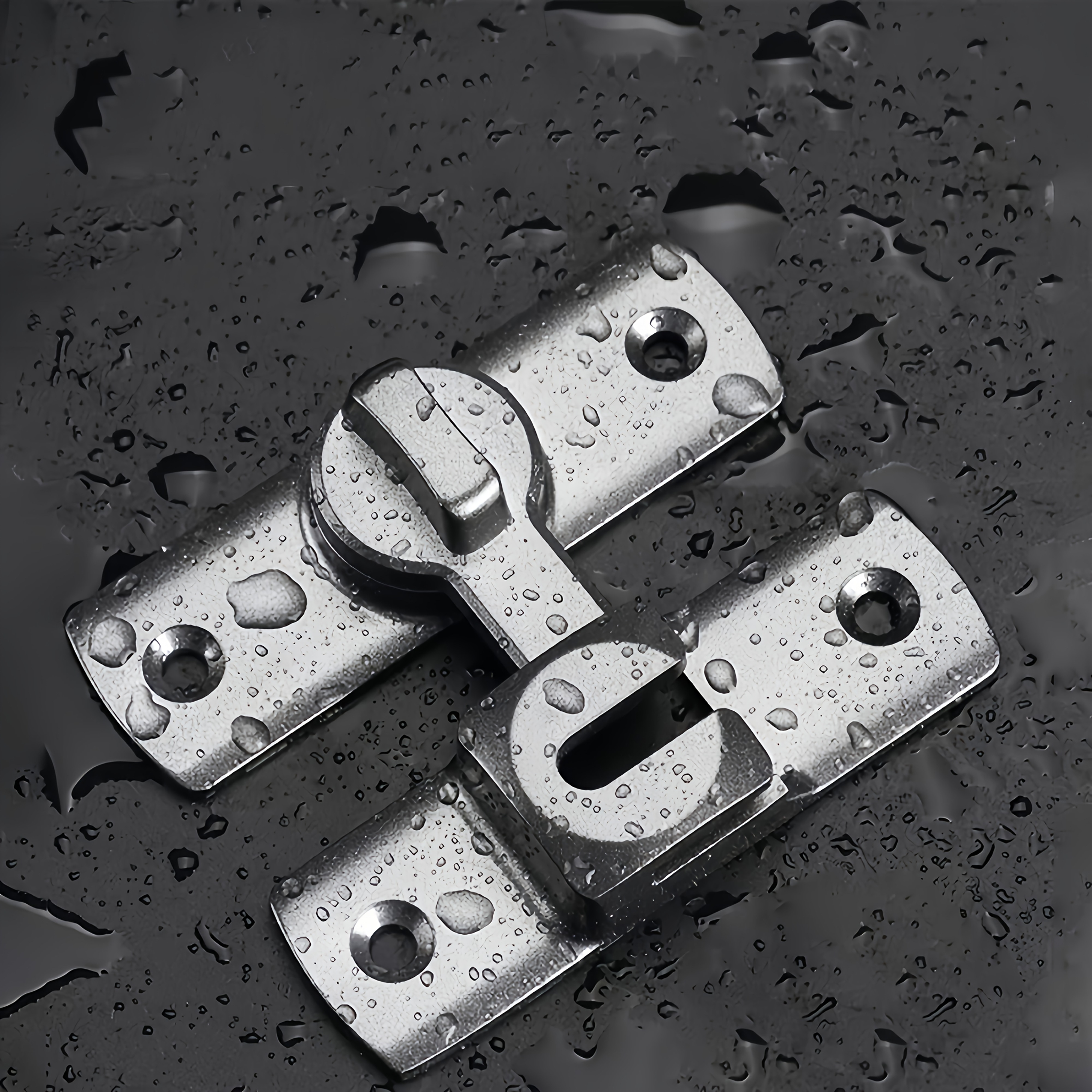 1pc heavy duty security door lock handle commercial residential grade security   lock with anti pry features adjustable sliding insert at 90 180   screws manual operation reinforced durable structure suitable for bathrooms homes Product details 5