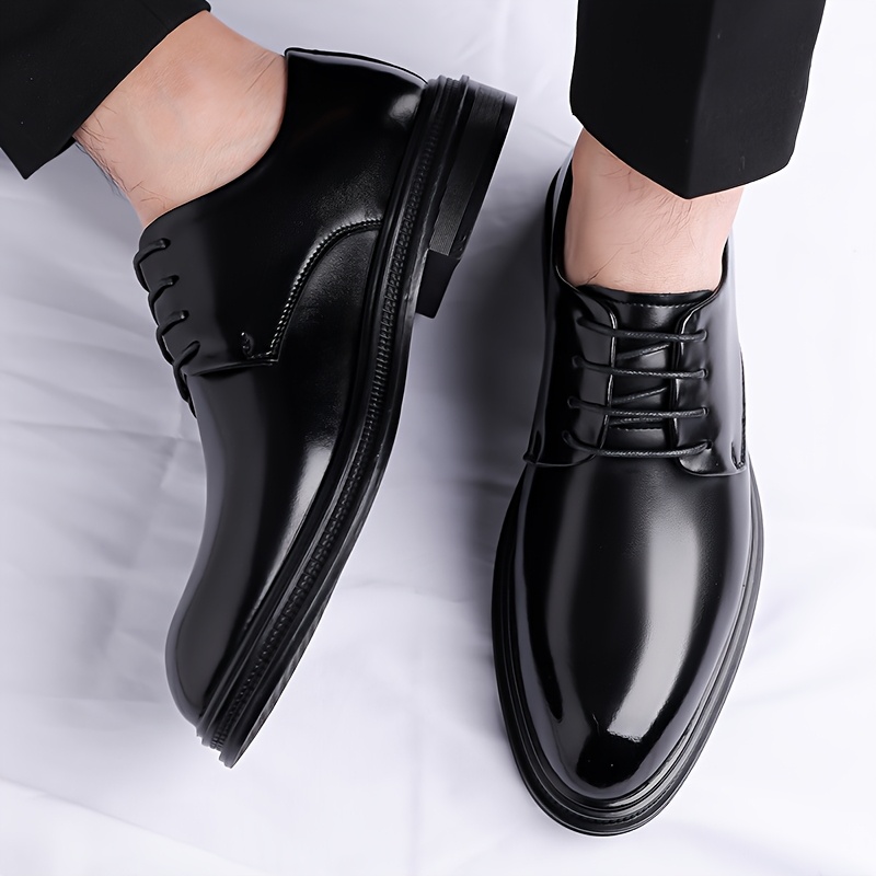 zapatos de hombre   sin cordones -  ,   de goma  , elegantes zapatos casuales y de negocios para  , fiestas y uso  , zapatos de boda, diseño de zapatos elegante, acabado   Detalles del producto 0