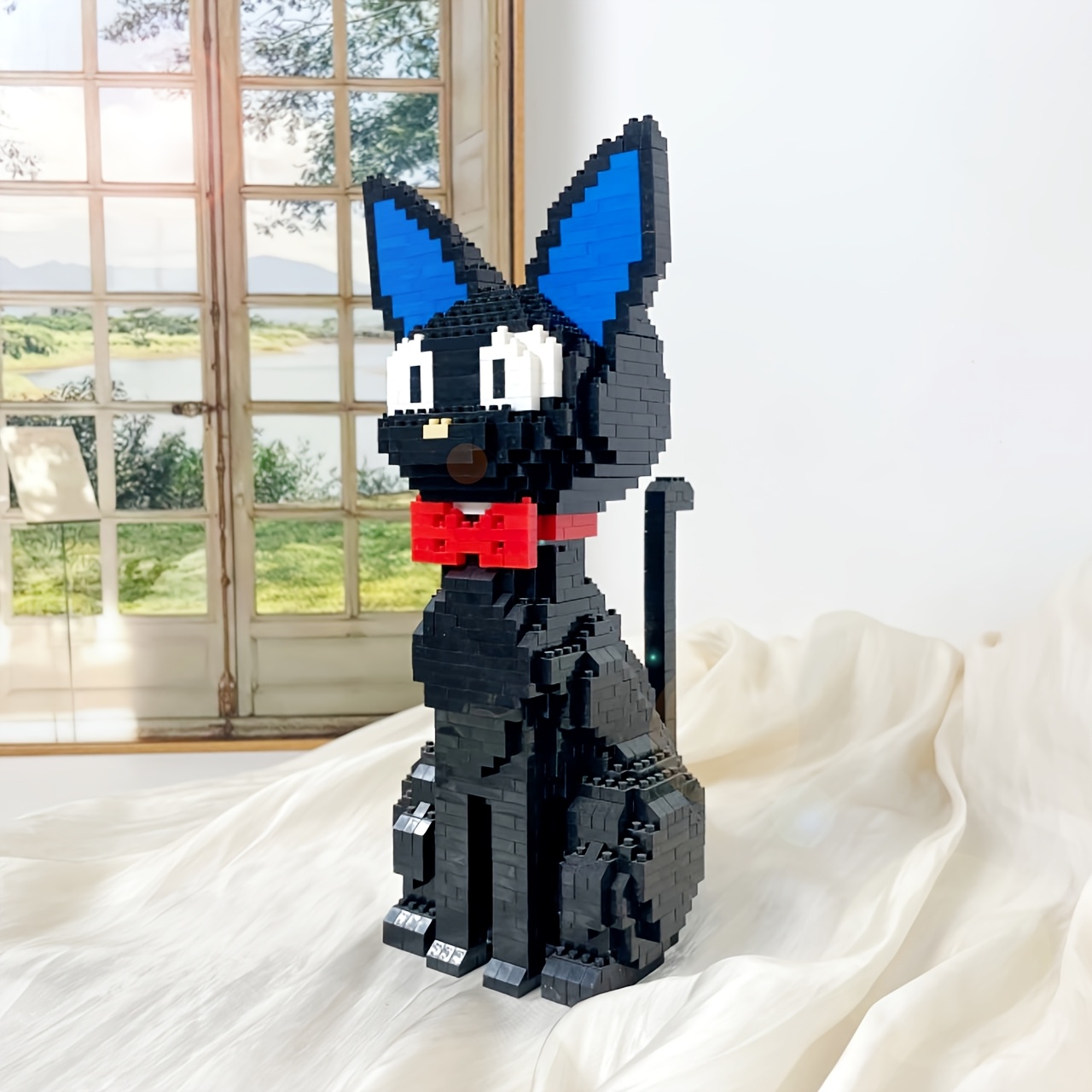 

3d Cartoon Black Cat & Blocks Set - Creative Puzzle Toy For Relax, Educational Construction Kit For - Perfect Birthday Or Christmas Gift