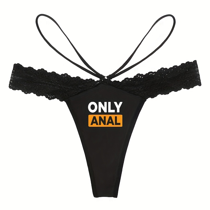 [Sexy Black Lace Thong] Sexy Black Lace Thin Rope Low Waist Thong Underwear for Women - Ladies Panties Girlfriend Wife Gifts