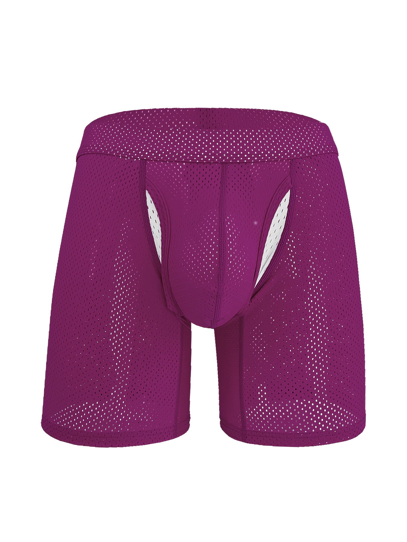 men's breathable polyamide boxer briefs high stretch knit Temu