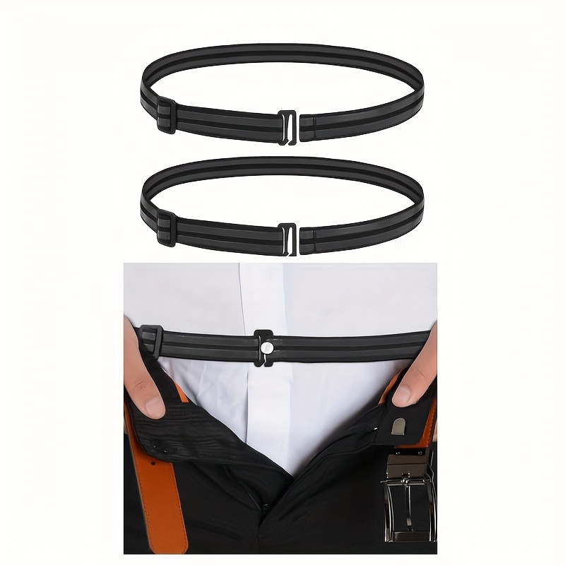 unisex adjustable elastic shirt stay belt non slip dress - Temu