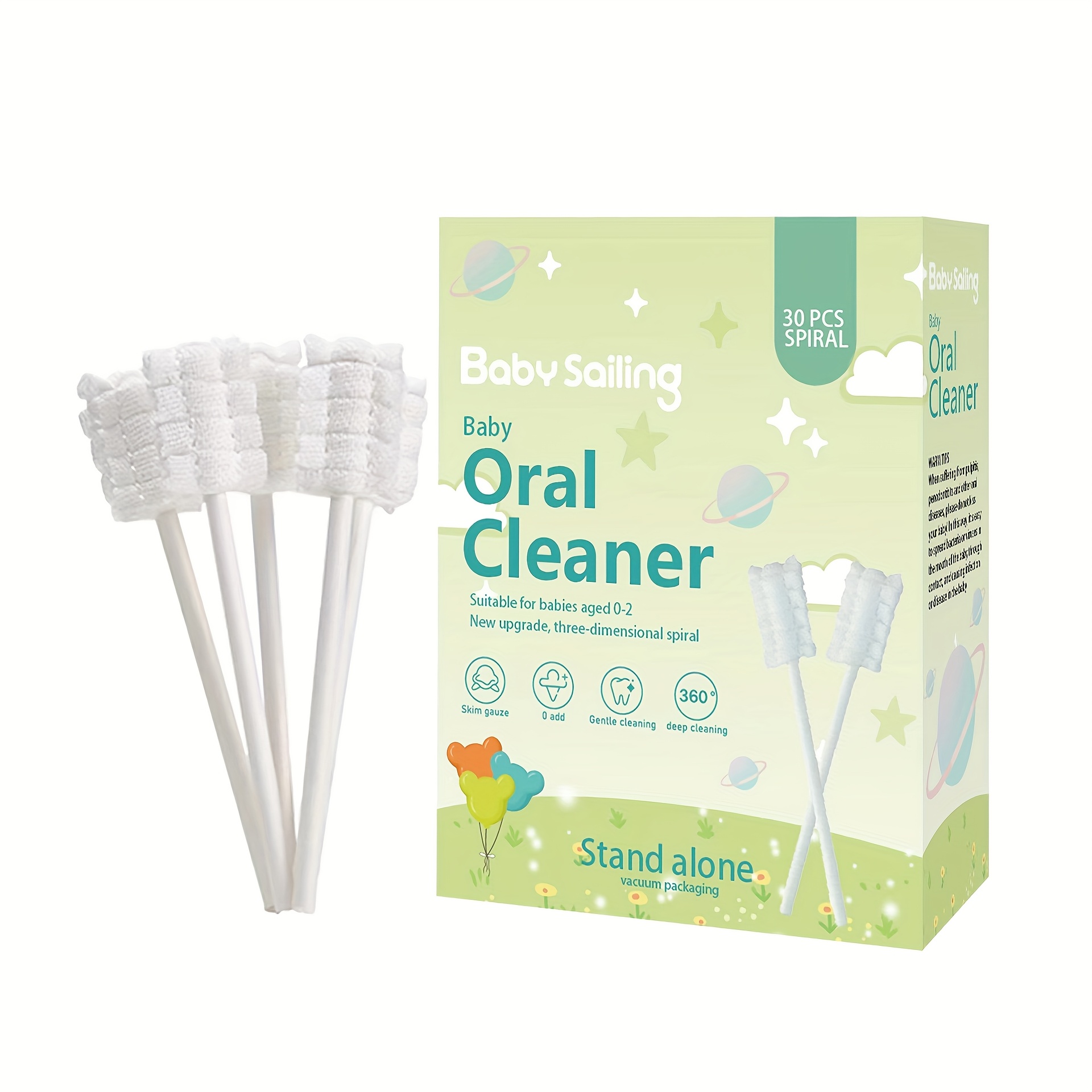 30pcs Disposable Mini Toothbrushes, Oral Cleaner, Home Tongue Coating And Gum Care Tool, Single Independent Packaging, Compact And Hygienic For Outing