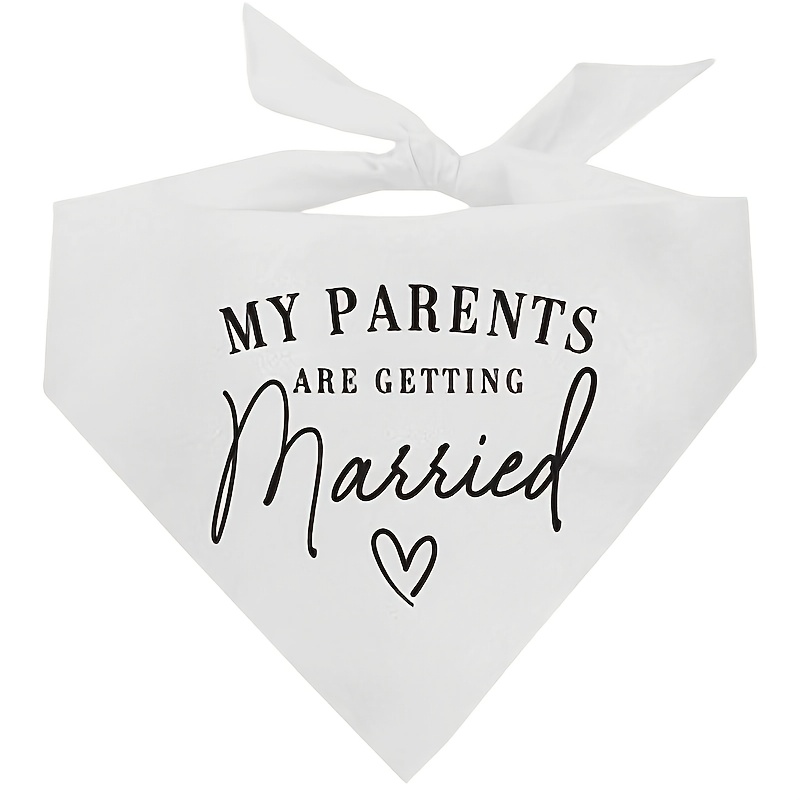 TEMU 1pc 24.8&times;11 Inch "my Parents Are Getting Married" Adjustable | Engagement Announcement Photoshoot Prop | Bridal Shower Gift, White