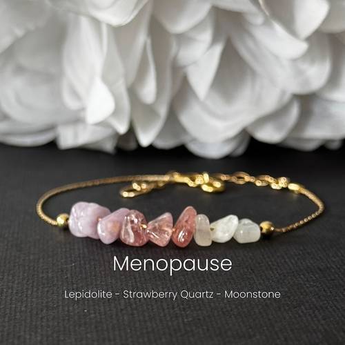 bracelet hormone balancing crystal quartz and