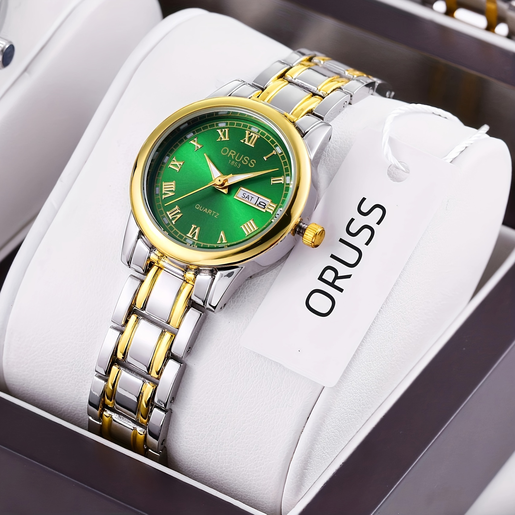 Trendy, Versatile, Fashionable, Chic Women's Watches, Retro, High-end, Foreign, Individual, Accurate, Double Date, Beautiful Women's Watches