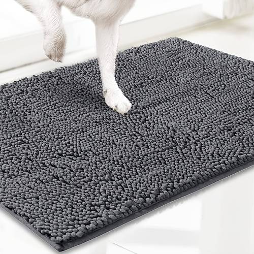 super absorbent microfiber dog door mat for muddy paws non slip washable pet rug quick dry chenille entryway carpet indoor outdoor carpet outside rug outside rugs machine washable indoor outdoor mat