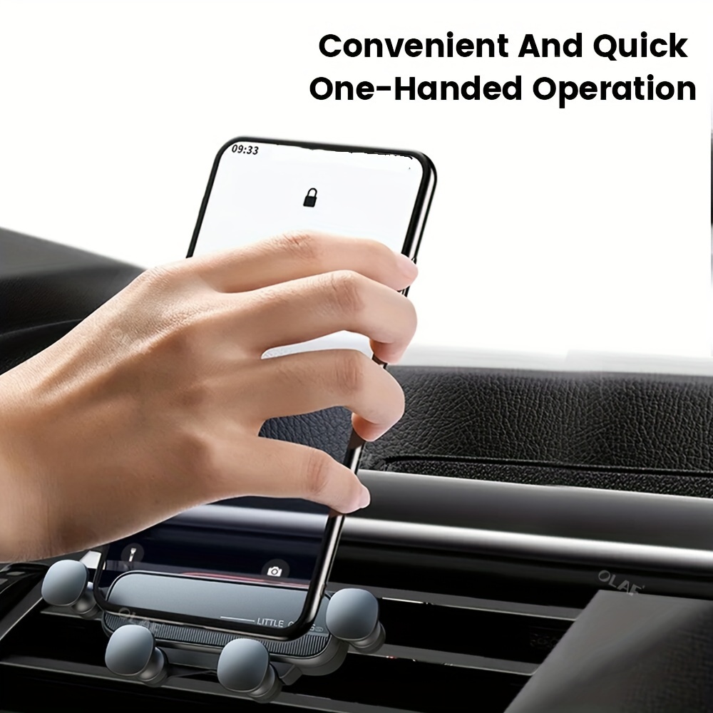 Auto Telefon Halter 360 Rotation Stehen für Handy Universal Gravity Auto  Handy Halter Im Auto Air Vent Clip Montieren GPS Unterstützung - AliExpress