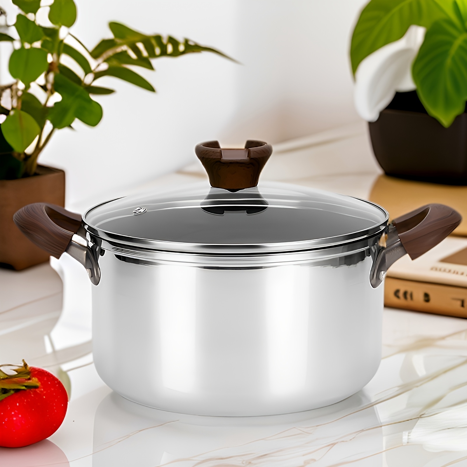 the deepened and elevated stainless steel soup pot features     cooking capabilities presented in exquisite packaging   to cooking pasta   with   click details 5