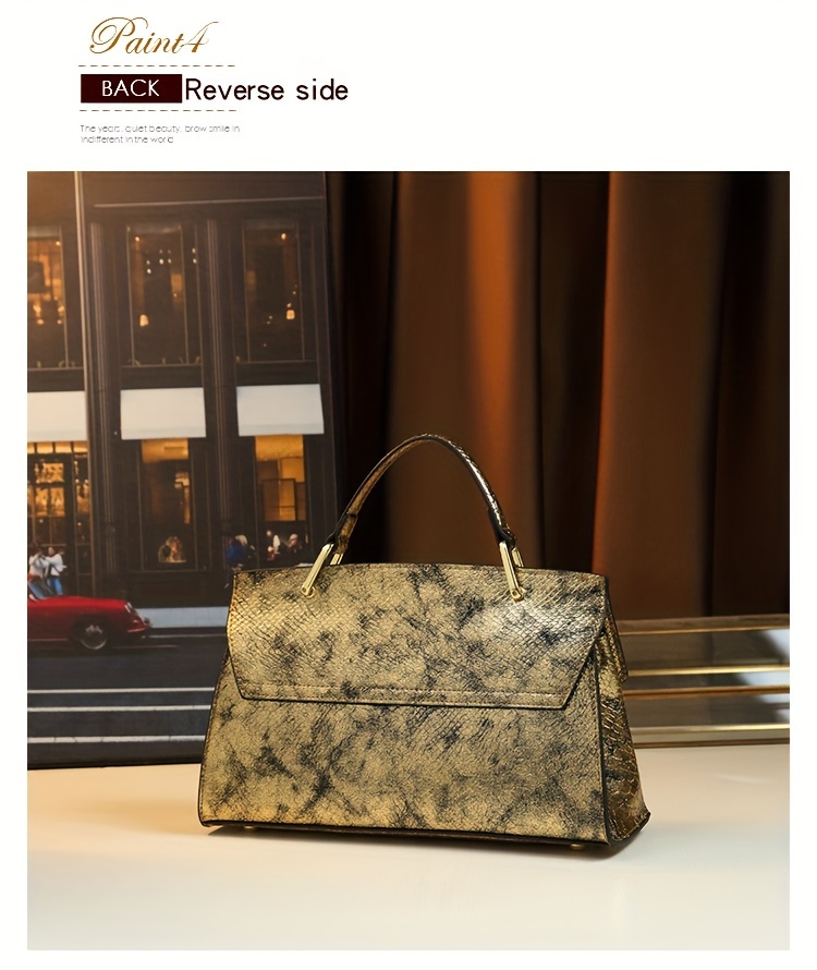 Handbag on model sitting