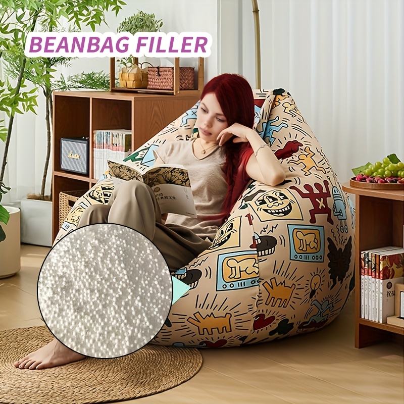 polystyrene beans bulk pack white bean filler inflatable Temu