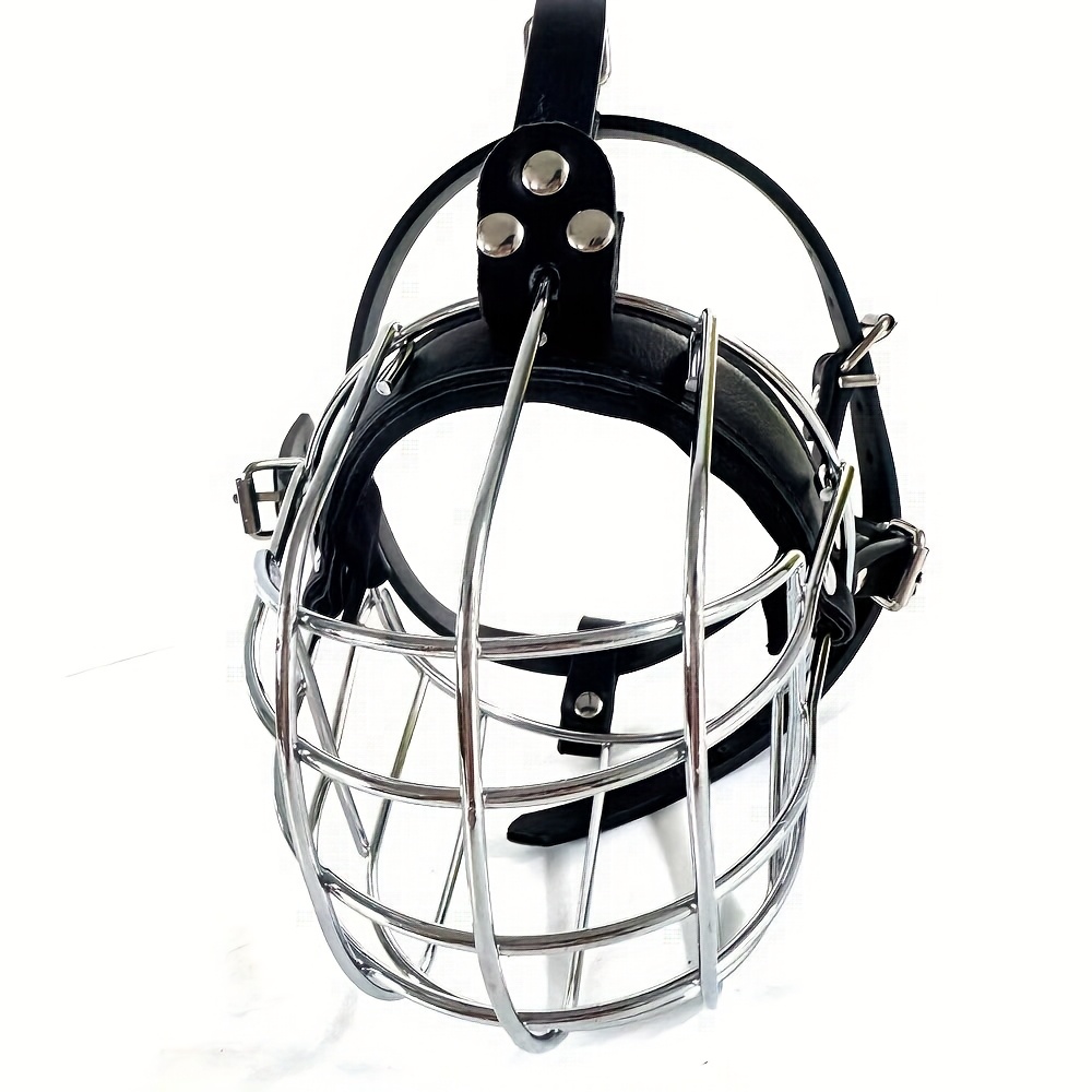 Rowena Special Dog Bark Stopping Mouth Cover & Iron Cage muzzle for Medium to Large Dogs - Non-Rust Durable Metal Mesh, All-Season Comfort, Safe Training & Grooming Essential