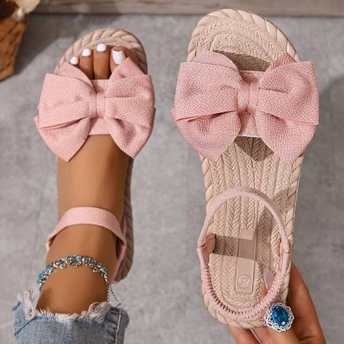 new womens sandals with eva soles bowknot design slip on elements and lightweight comfortable sandals for outdoor wear women shoes