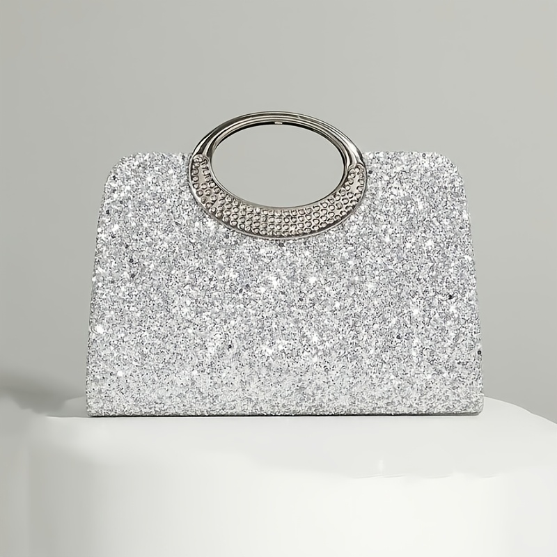 TEMU Shiny And Elegant, Suitable For Weddings, Parties, Ladies' Evening Bags, Clutches, Crossbody Bags, Shoulder Bags, And A Great Gift Item