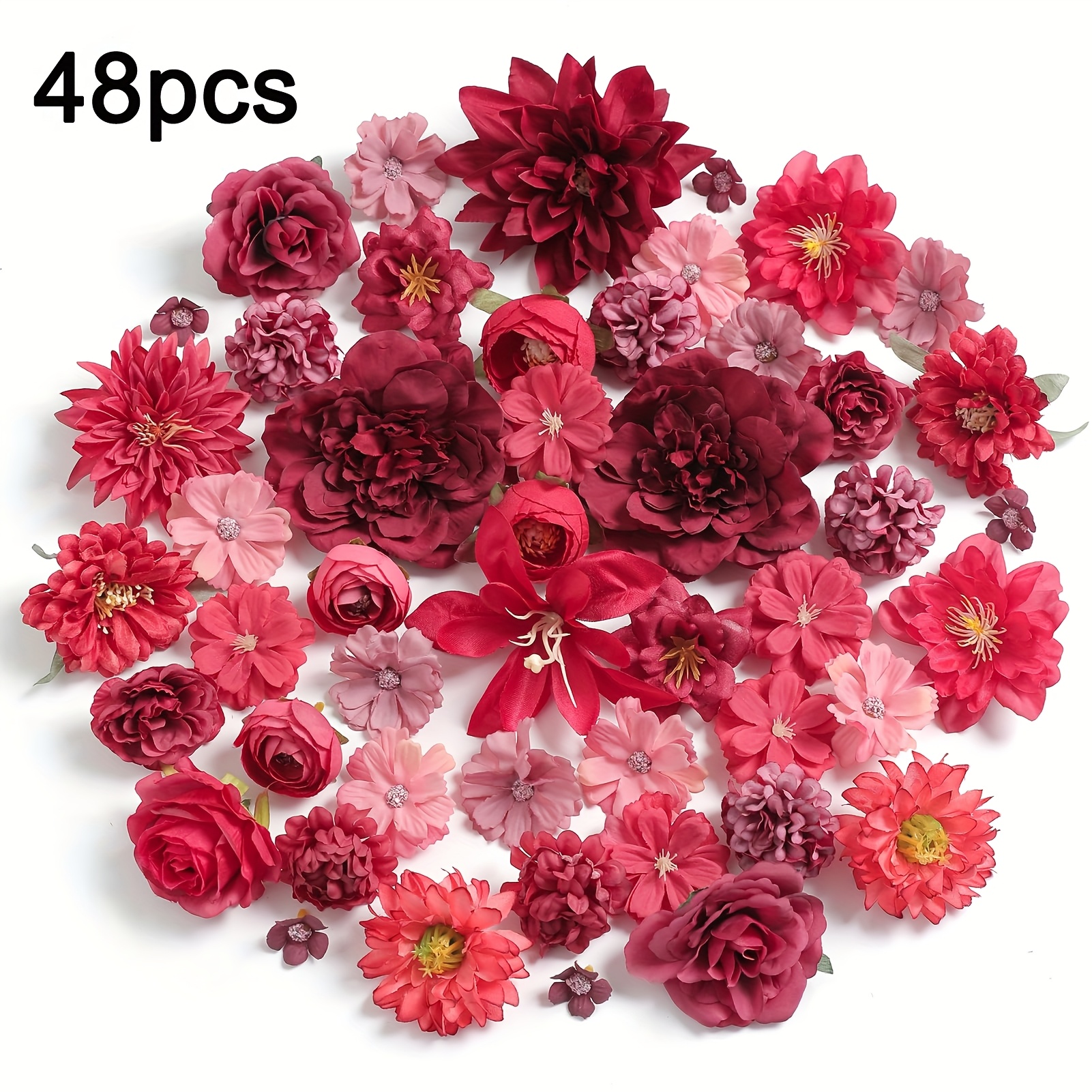 100 Stück Künstliche Blumenköpfe Aus Seide – Mini-Blüten Zum Basteln, Für Hochzeit, Deko & DIY-Projekte